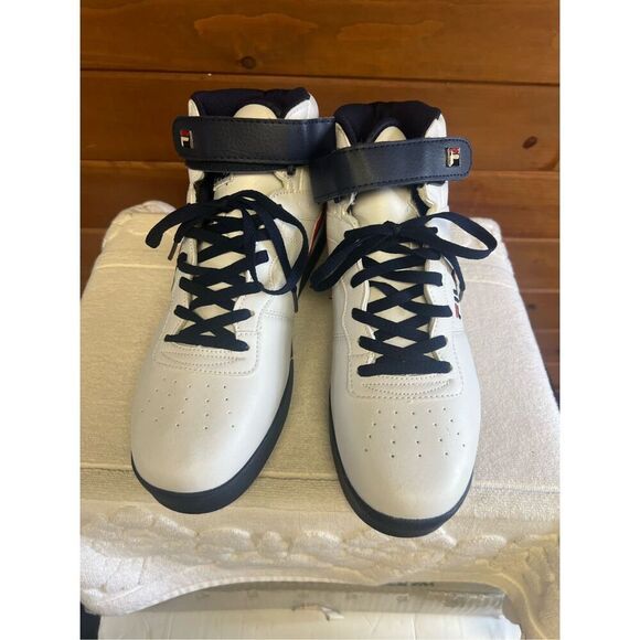 Fila Men's Vulc 13 Mid Plus Shoes - White / Blue / Red Sz 11 NWOT - Picture 6 of 8
